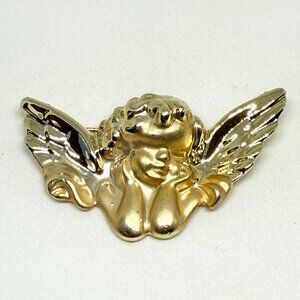 Vintage angel cherub brooch